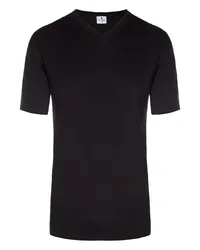 Ragman Doppelpack V-Neck T-Shirt, Classic Fit Schwarz