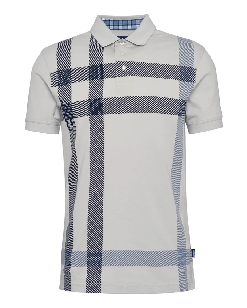 Barbour Poloshirt Blaine mit Tartan-Muster, Tailored Fit in Beige