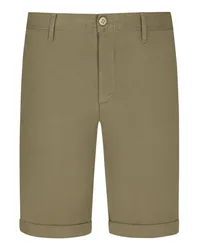 Alberto Stretch-Bermudas mit Umschlagsaum, Slim Fit Khaki