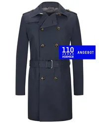 Tom Rusborg Trenchcoat aus einem Baumwollgemisch Marine