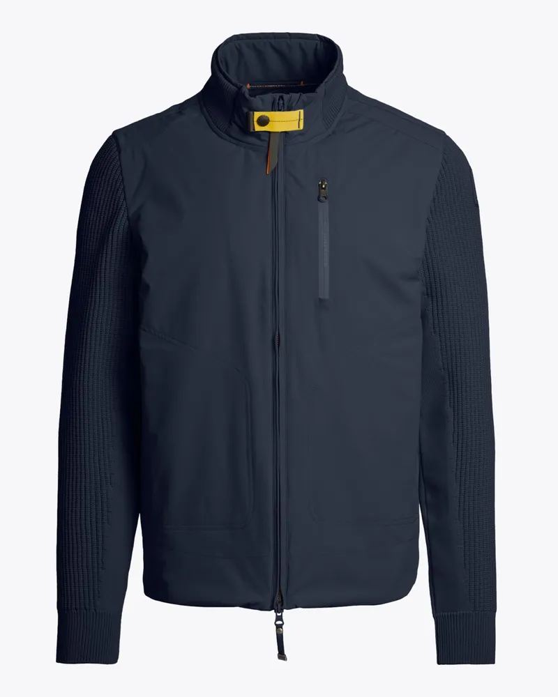 Parajumpers Cardigan Zorba im Material-Mix mit Wattierung in Marine
