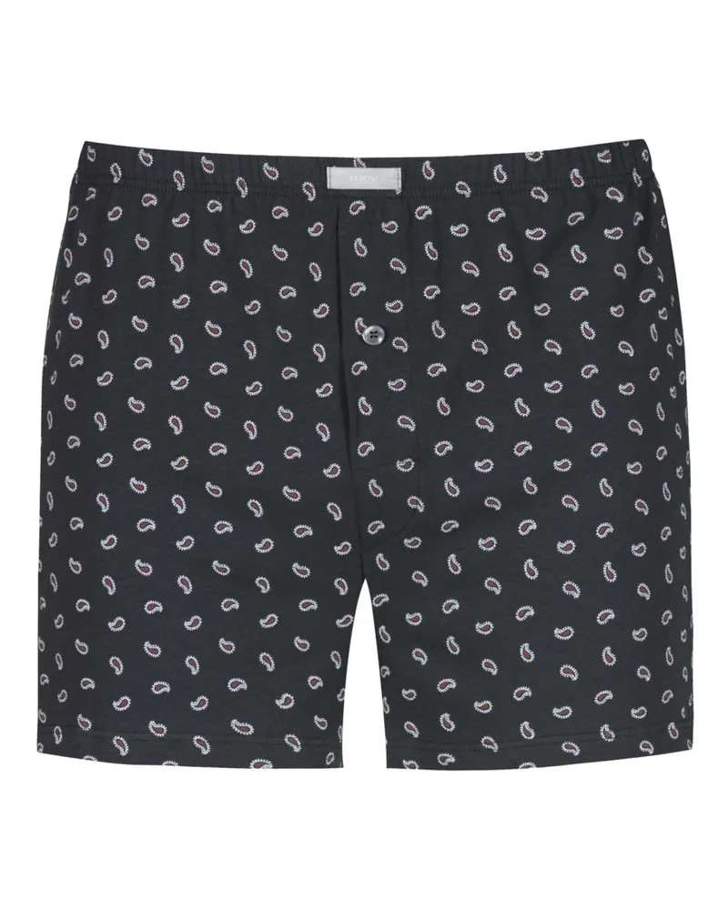 Mey Stretch-Boxershorts mit Print in Anthrazit