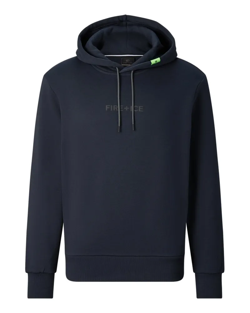 Bogner Fire & Ice Hoodie Covell aus Baumwolle mit Label-Schriftzug, Regular in Schwarzblau