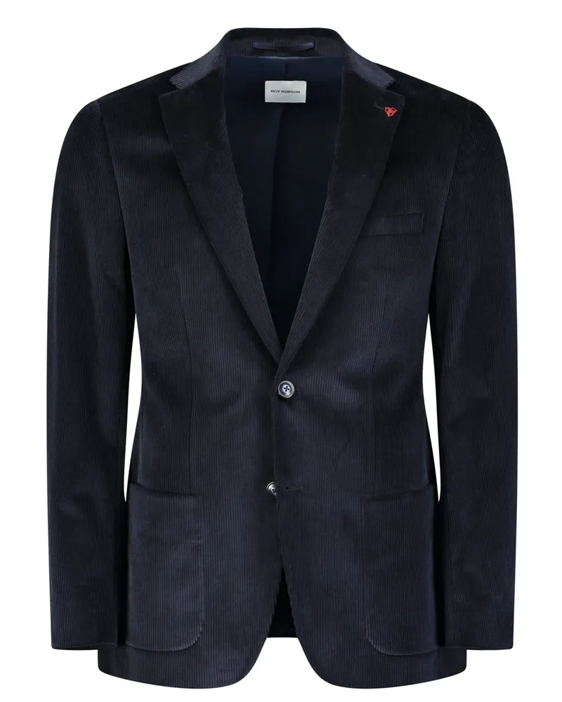 Roy Robson Anzugsakko in Cord-Qualität mit Stretch, Slim Fit in Marine