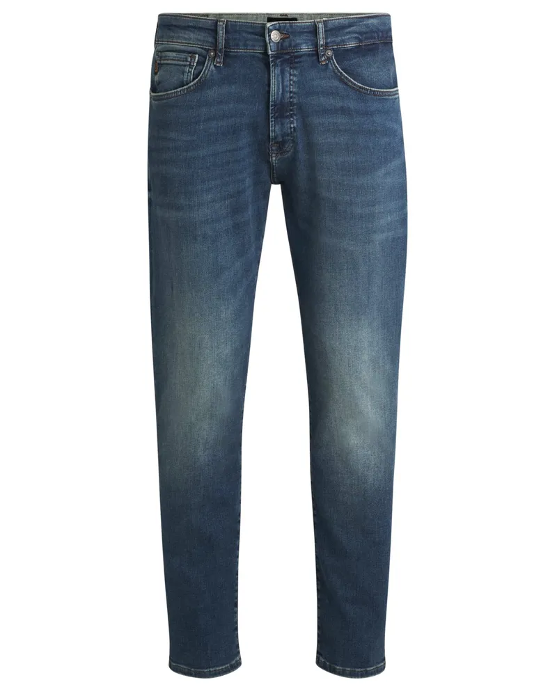 HUGO BOSS Jeans Maine mit Stretchanteil, Regular Fit in Graublau