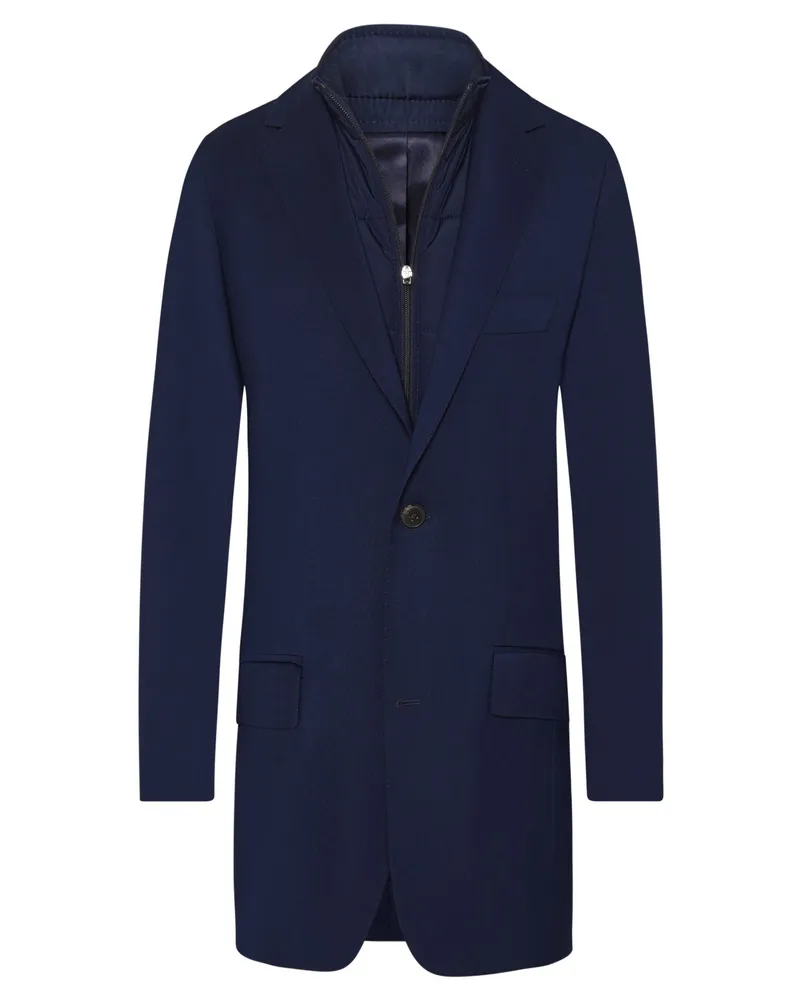 Hackett Wollsakko mit austrennbarer Zip Blende in Marine