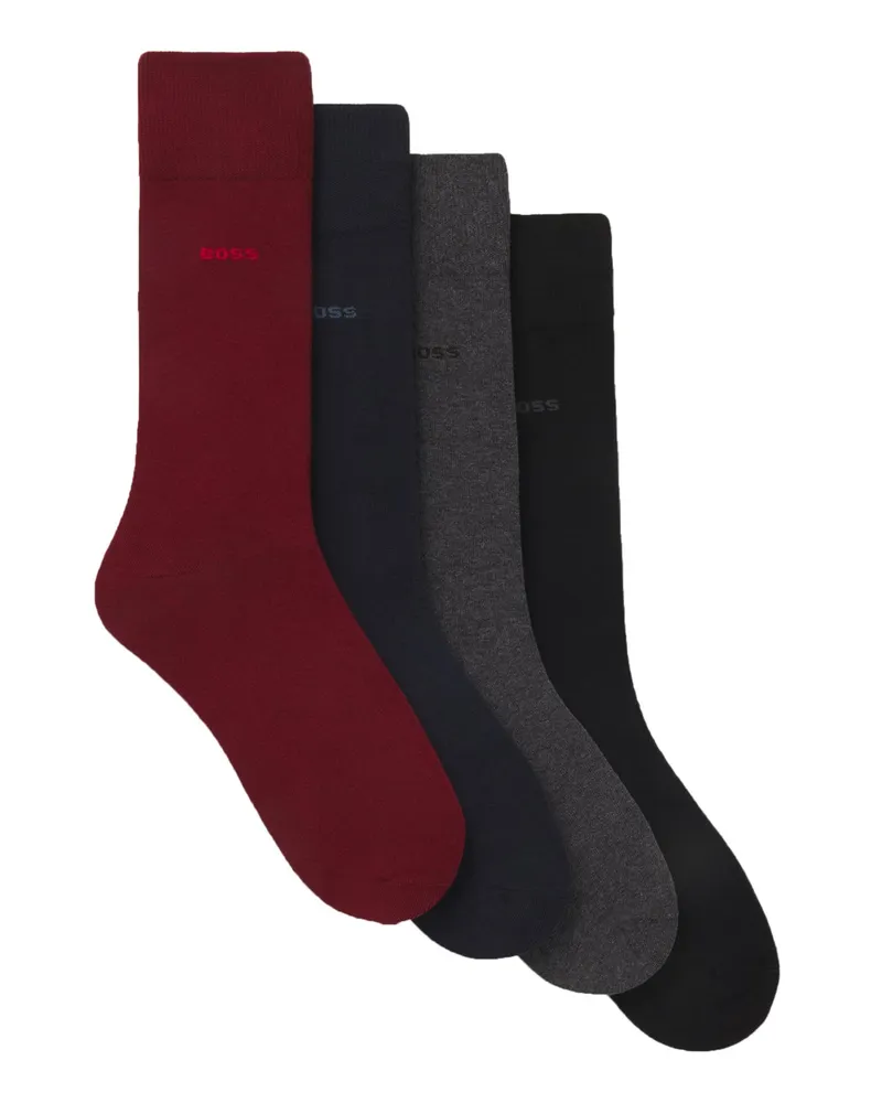 HUGO BOSS 4er-Pack Socken aus einem Baumwollgemisch, X-Mas in Multicolor