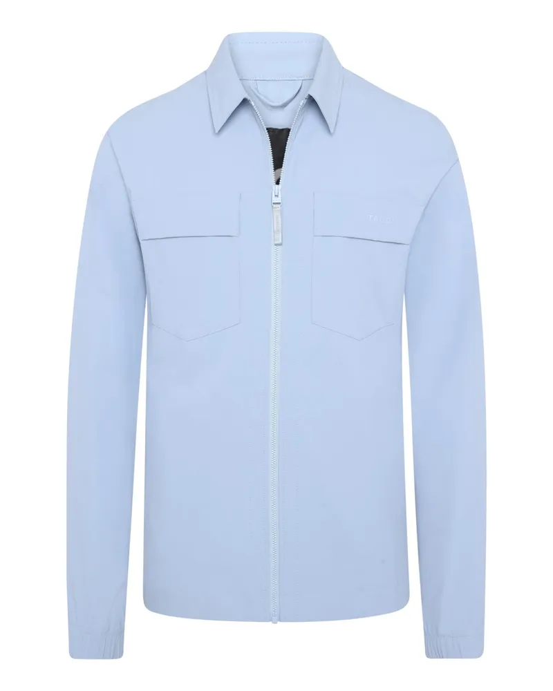 AlphaTauri Leichtes 4-Way Stretch-Overshirt mit elastischen Abschlüssen in Hellblau