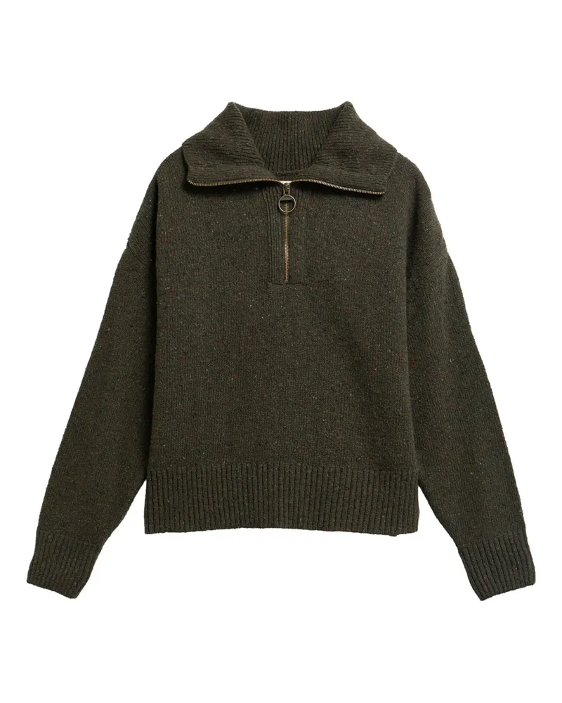 Barbour Damen-Troyer Lavensdale mit hohem Stehkragen in Oliv