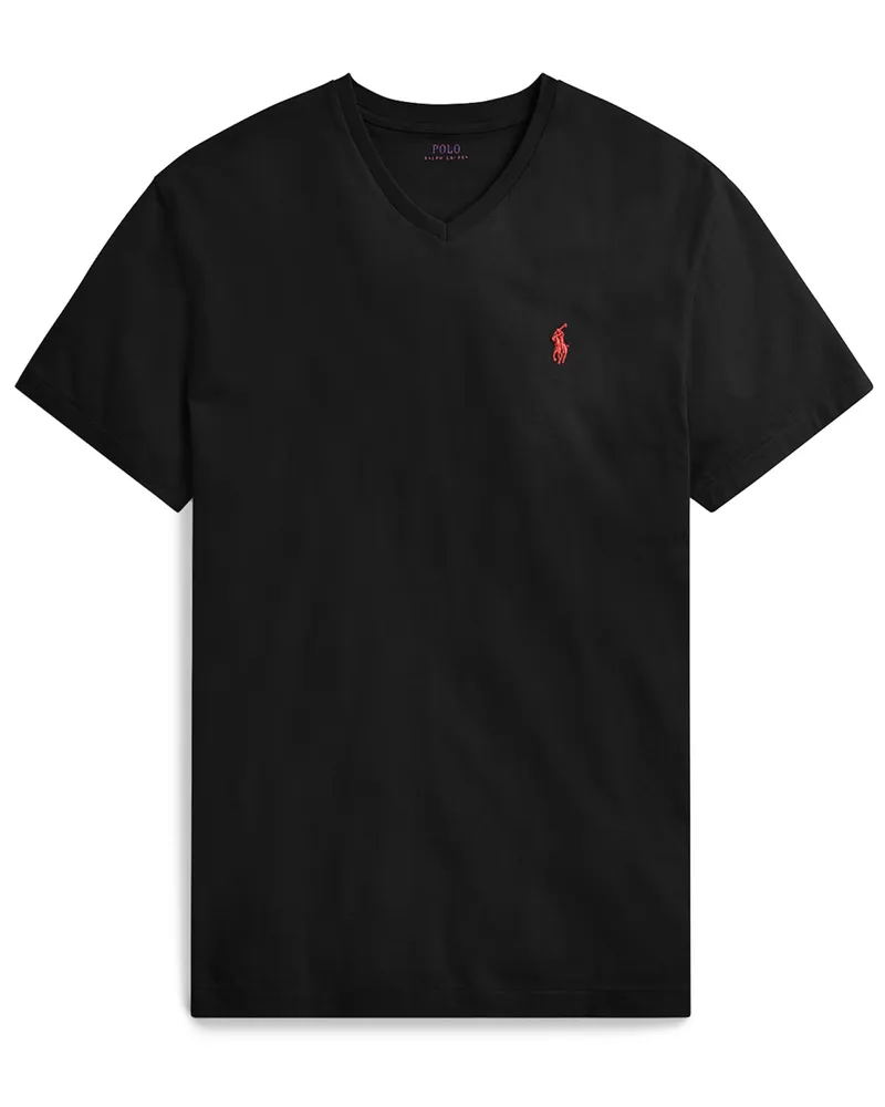 Ralph Lauren T-Shirt in softer Baumwoll-Qualität, Classic Fit in Schwarz