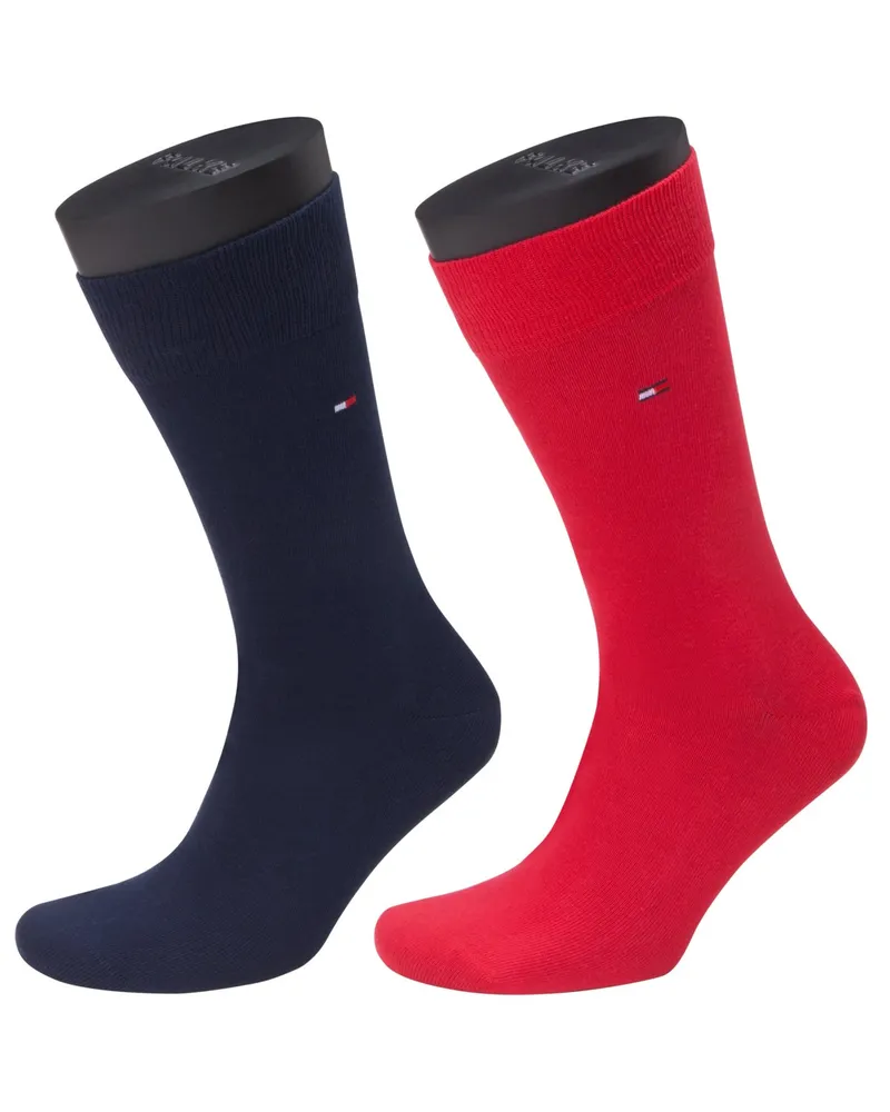 Tommy Hilfiger Bunter Socken Doppelpack in Rot