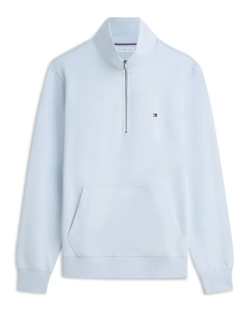 Tommy Hilfiger Sweat-Troyer aus Baumwolle mit Logo-Stickerei in Hellblau