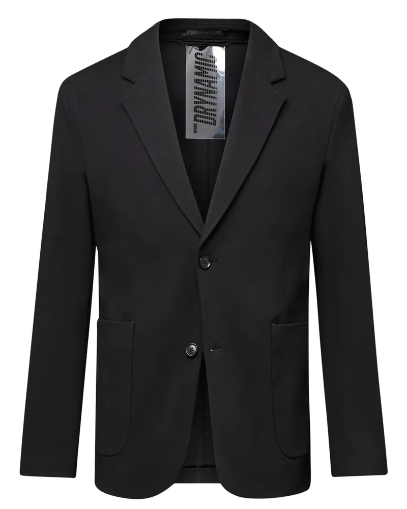 Drykorn Anzugsakko Marls aus einem strukturierten Stretch-Mix, Tailored Fit in Schwarz