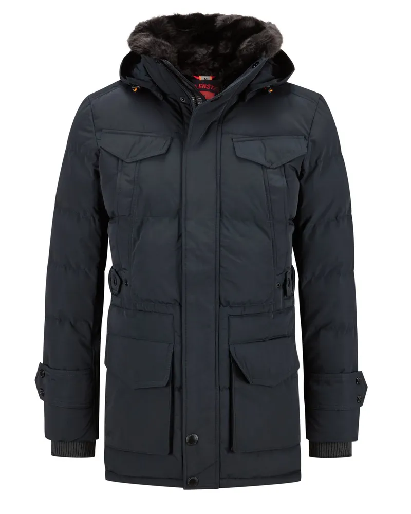 Wellensteyn Funktionale Steppjacke Seamaster mit abnehmbarer Kapuze in Marine