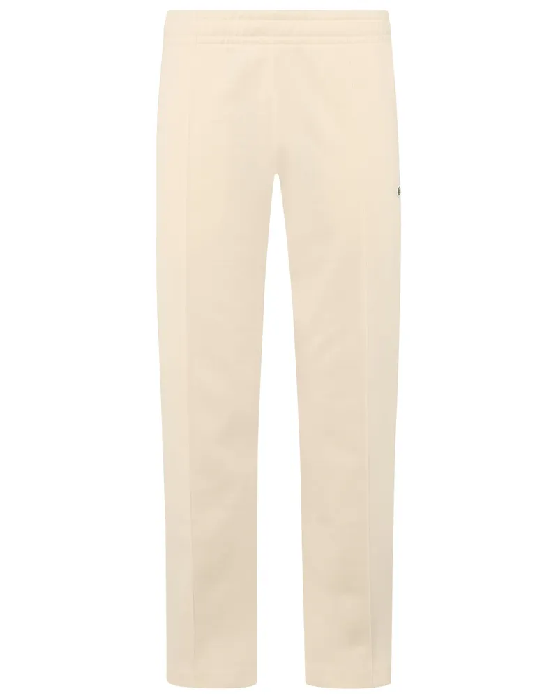 Lacoste Trainingshose in Piqué-Qualität mit Einfassung. Regular Fit in Offwhite