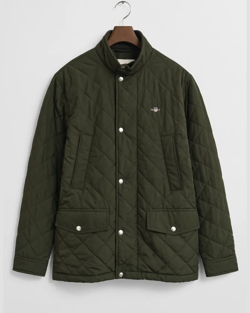 Gant Wasserabweisende Steppjacke aus recyceltem Material in Oliv