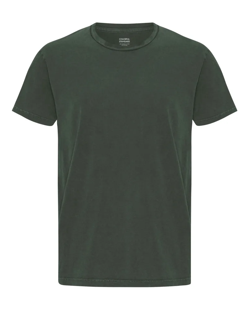 COLORFUL STANDARD T-Shirt aus Bio-Baumwolle mit Rundhalsausschnitt in Oliv