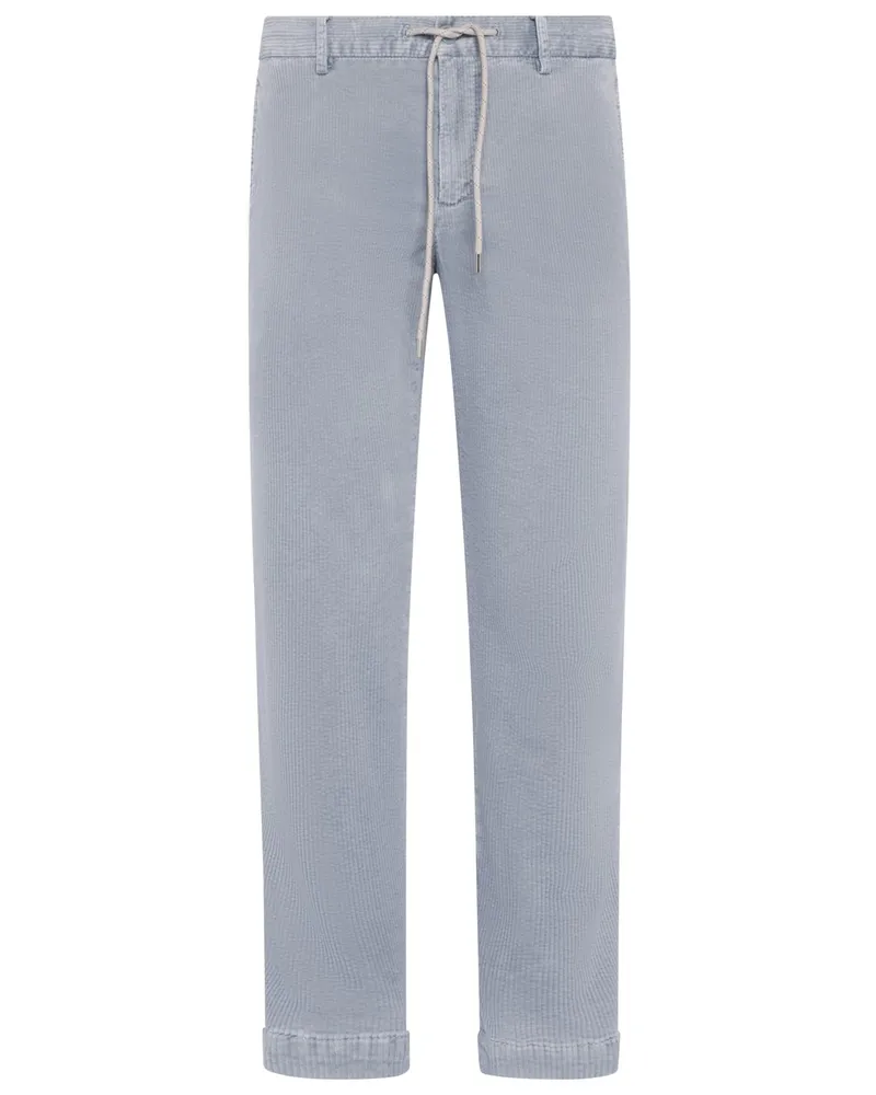 Alberto Cordhose Jump aus einem Baumwolle-Lyocell-Mix , Slim fit in Blau