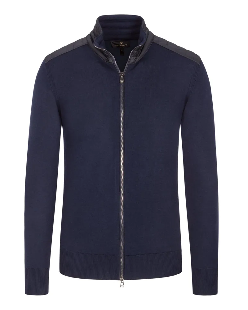 Belstaff Strickjacke mit gesteppten Details in Marine