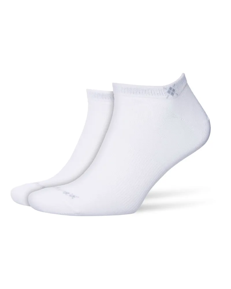 Burlington 2er Pack Sneaker-Socken in Feinripp-Qualität in Weiß