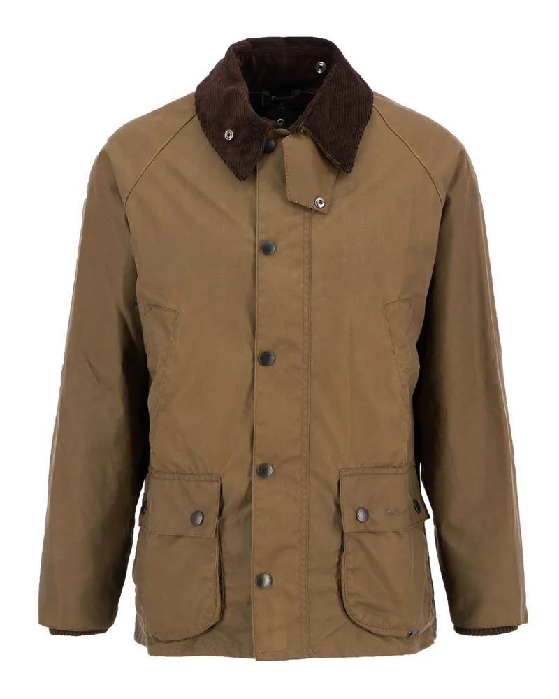 Barbour Wachsjacke Bedale mit Cordkragen in Hellbraun