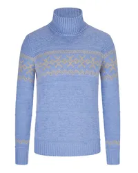 Tom Rusborg Rollkragenpullover, Merino Kaschmir Hellblau