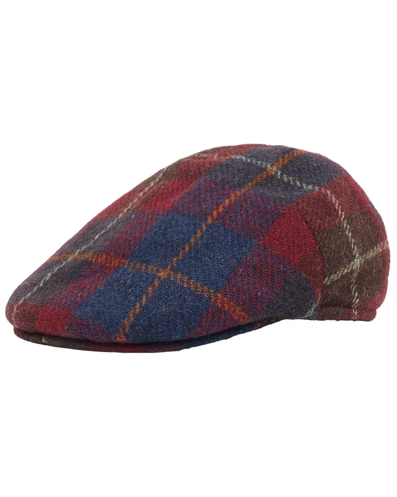 Wellington of Bilmore Harris-Tweed Schiebermütze Henry aus Schurwolle in Bordeaux