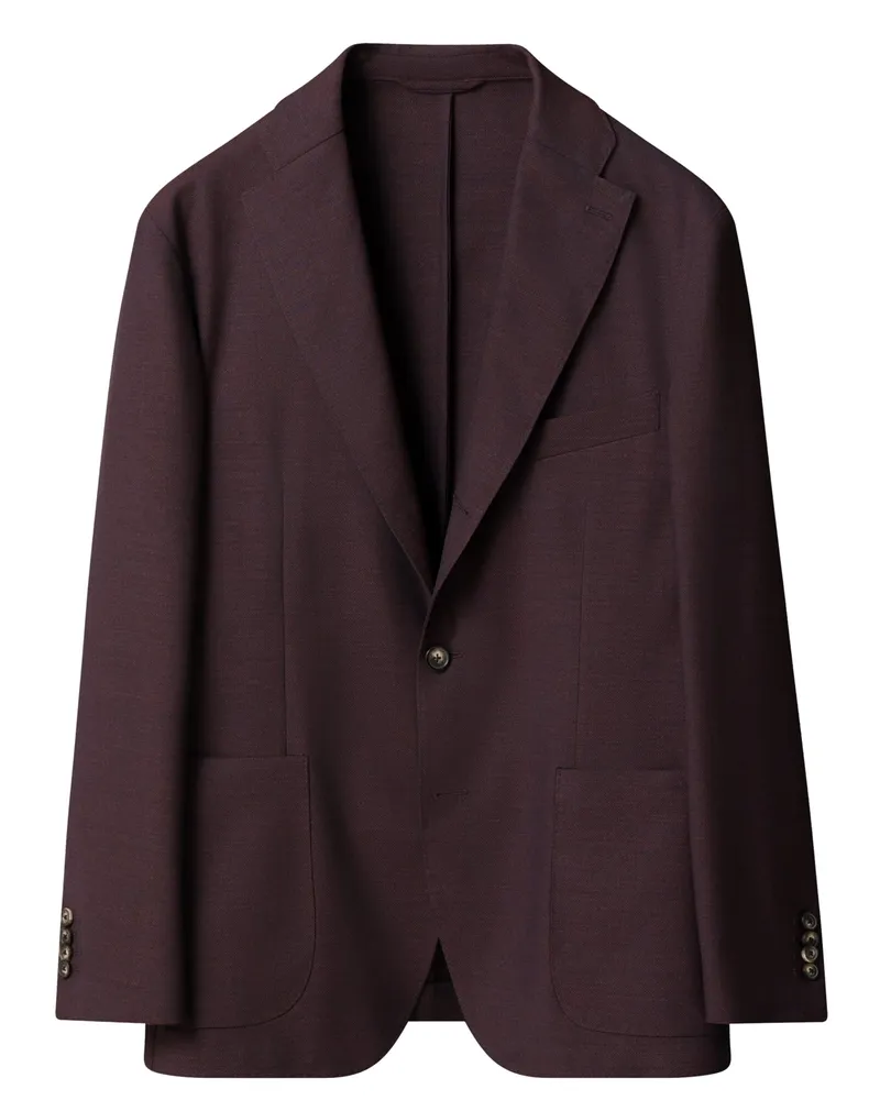 Eton Superleichtes Sakko mit Eton Lana Tech und Stretchanteil, Shaped Fit in Bordeaux
