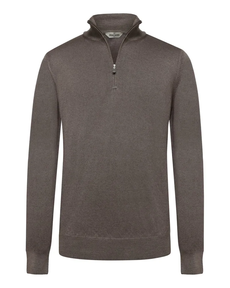 Gran Sasso Leichter Troyer aus feiner Merinowolle in Beige