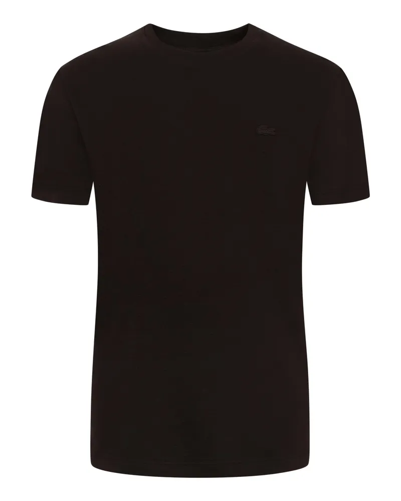 Lacoste Strukturiertes T-Shirt in softer Jersey-Qualität in Braun