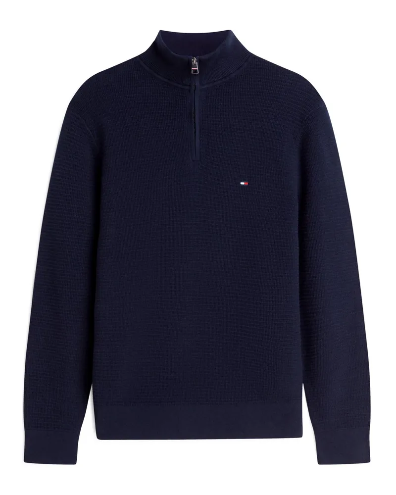 Tommy Hilfiger Strick-Troyer aus Pima Baumwolle und Kaschmir in Marine
