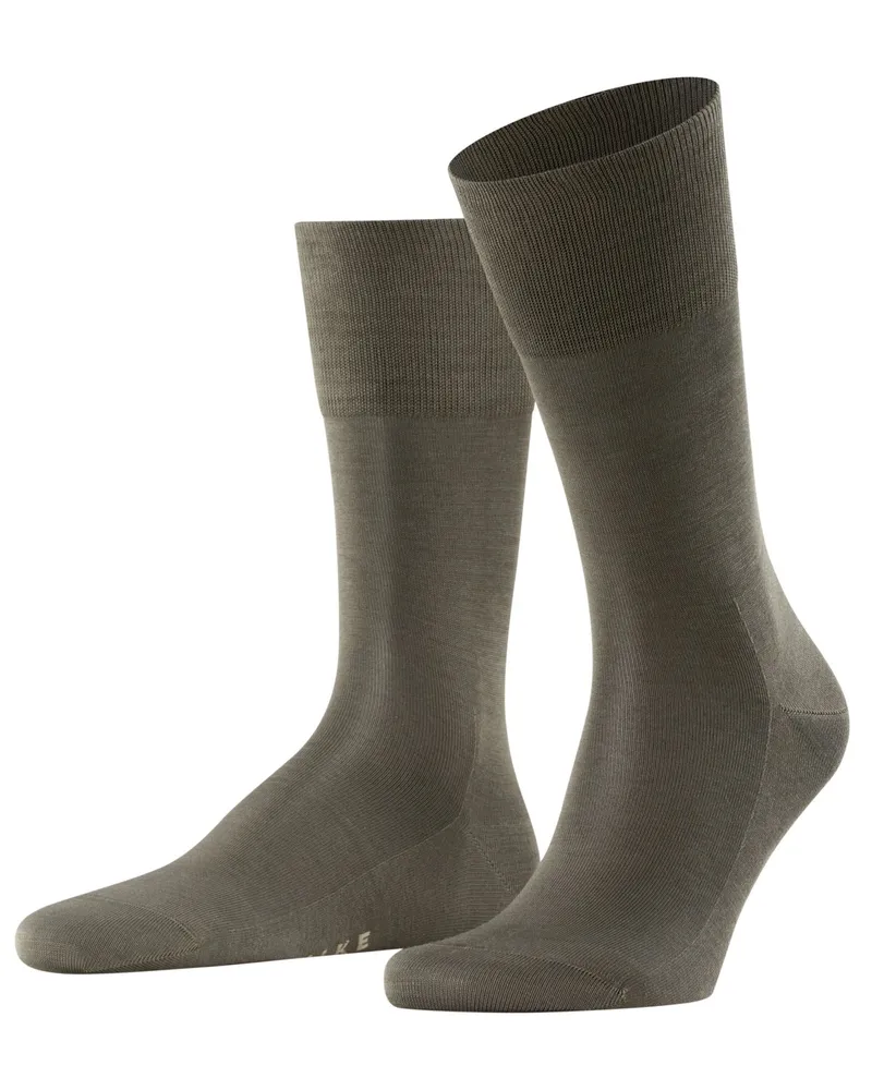 Falke Socken Tiago aus merzerisierter Baumwolle mit Stretch in Oliv