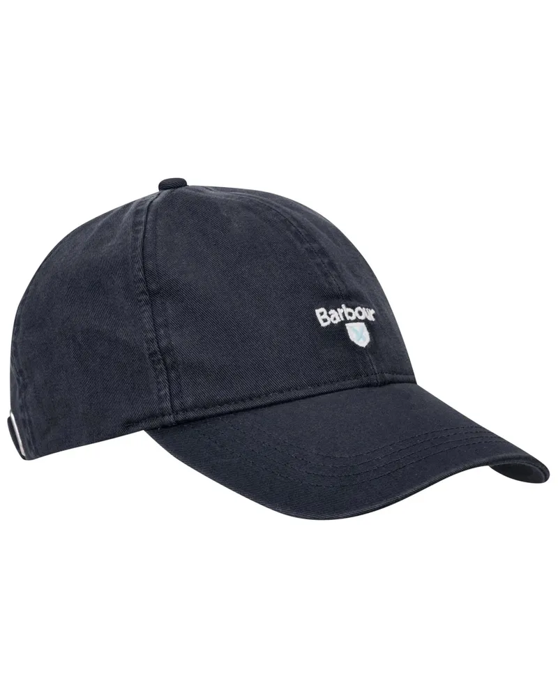 Barbour Cap aus Baumwolle mit Logo-Stickerei in Marine