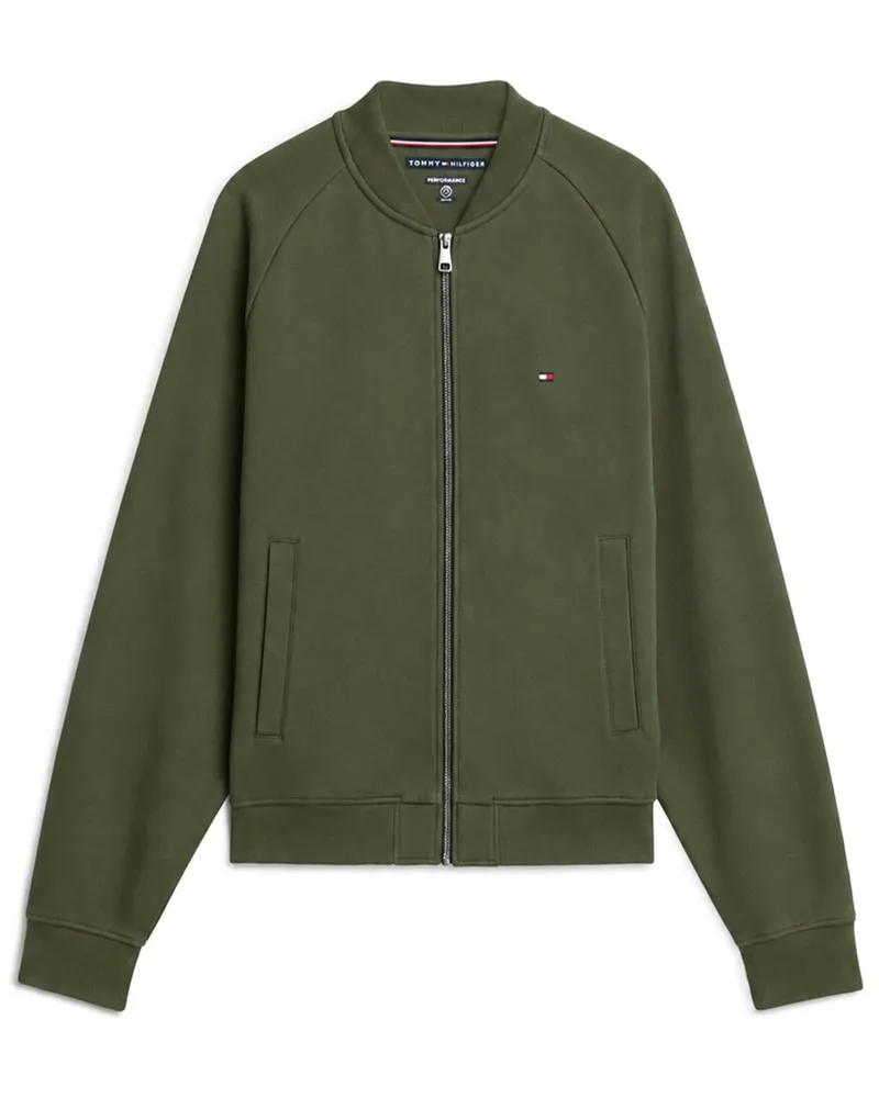 Tommy Hilfiger Leichte Bomberjacke mit Logo-Stickerei in Oliv