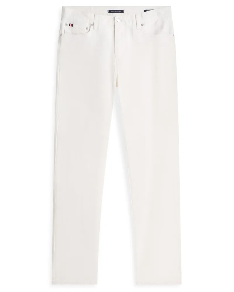 Tommy Hilfiger Raw Stretch-Jeans Denton, Slim Straight Fit in Offwhite