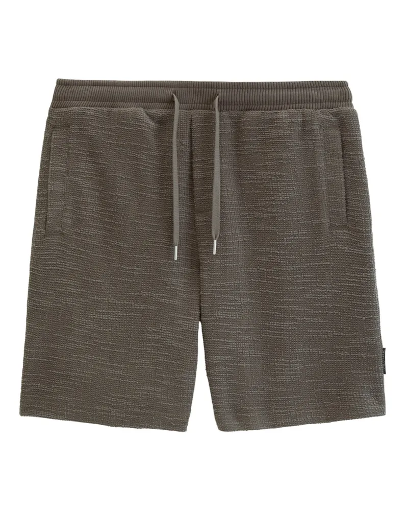 Marc O'Polo Bermudashorts in Waffelstruktur in Braun