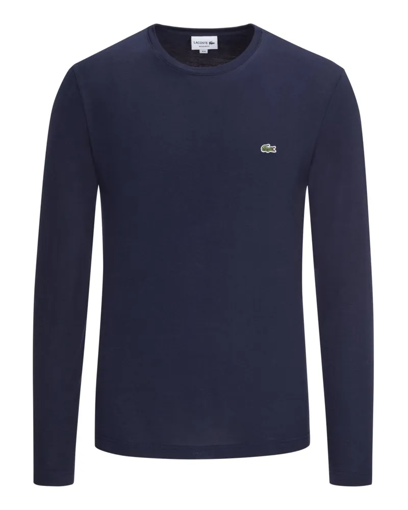 Lacoste Longsleeve aus Pima Baumwolle, Regular Fit Marine