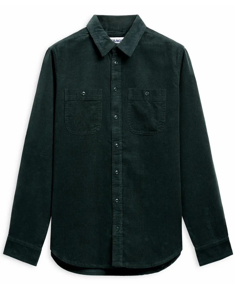 Sebago Feincord-Overshirt aus Baumwolle mit Brusttaschen in Tanne