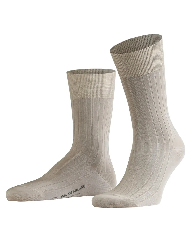 Falke Socken im Rippenmuster, Milano in Sand