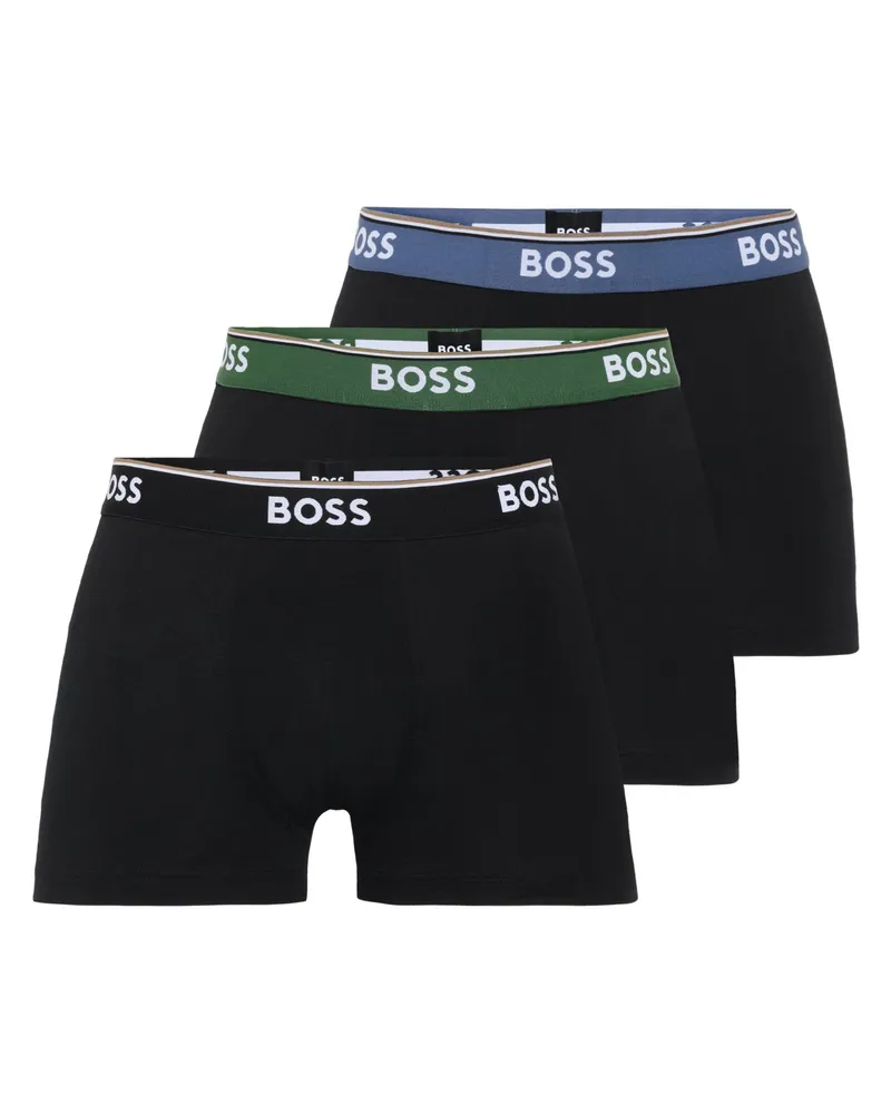 HUGO BOSS 3er Pack Boxer-Briefs aus elastischem Baumwollgemisch in Ohne
