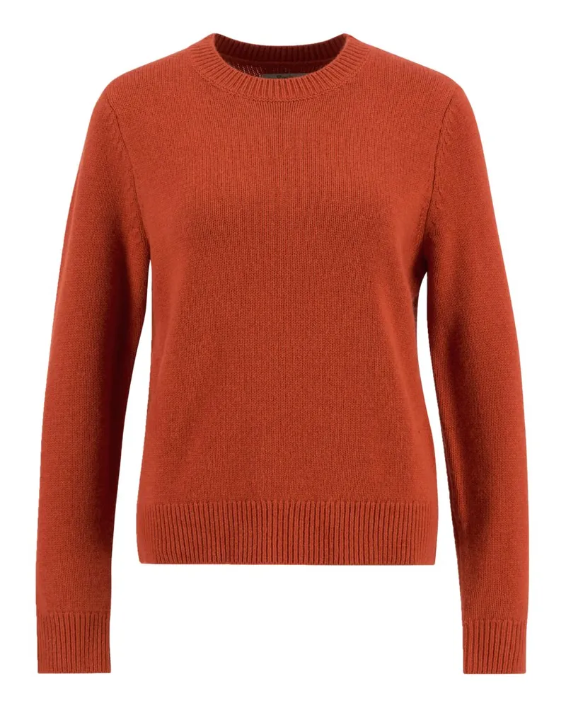 Barbour Damen-Pullover mit O-Neck und Kaschmir-Anteil in Orange