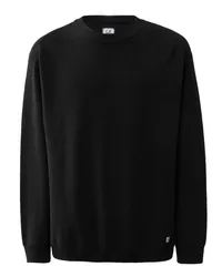 C.P. Company Pullover in Perlstrick und O-Neck Schwarz