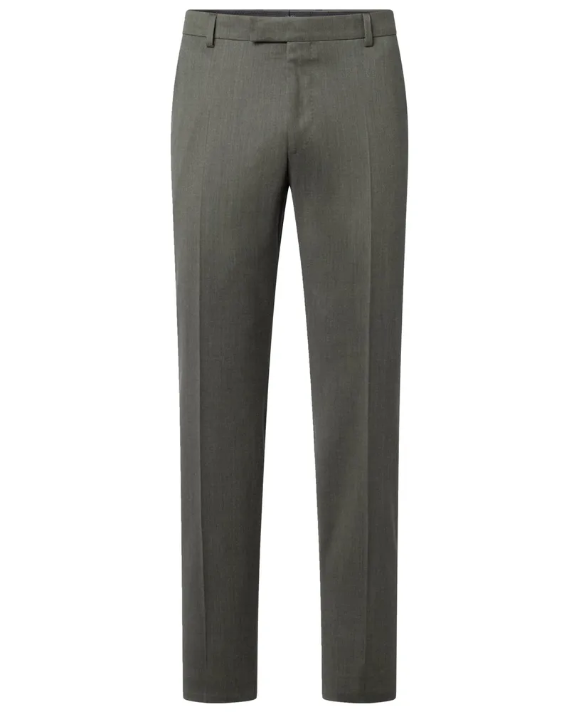 JOOP! Anzughose aus einer Wollmischung mit Stretch, Slim Fit in Grün
