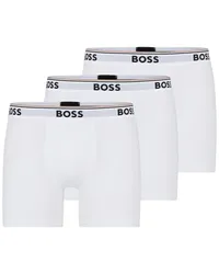 HUGO BOSS 3er Pack Boxer-Trunks mit Label-Bund Weiß