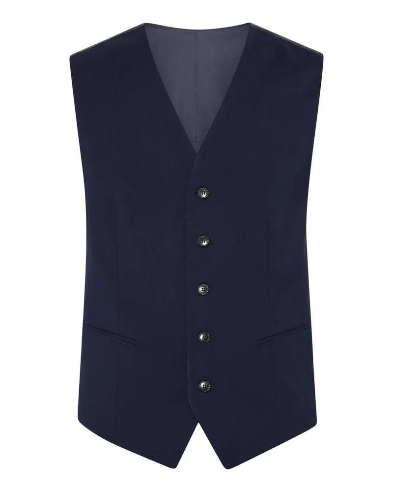 Tiger of Sweden Anzugweste aus einem Woll-Stretch-Mischgewebe, Slim Fit in Königsblau