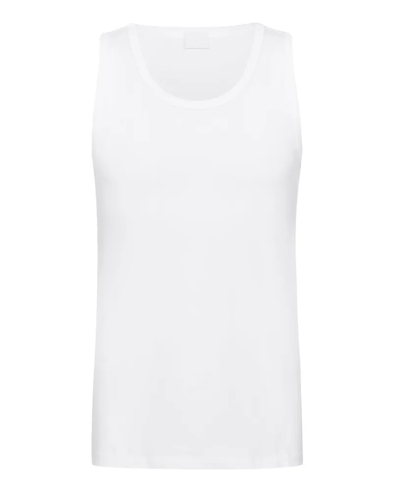 Mey Ärmelloses Unterhemd aus softem Baumwolljersey in Weiß
