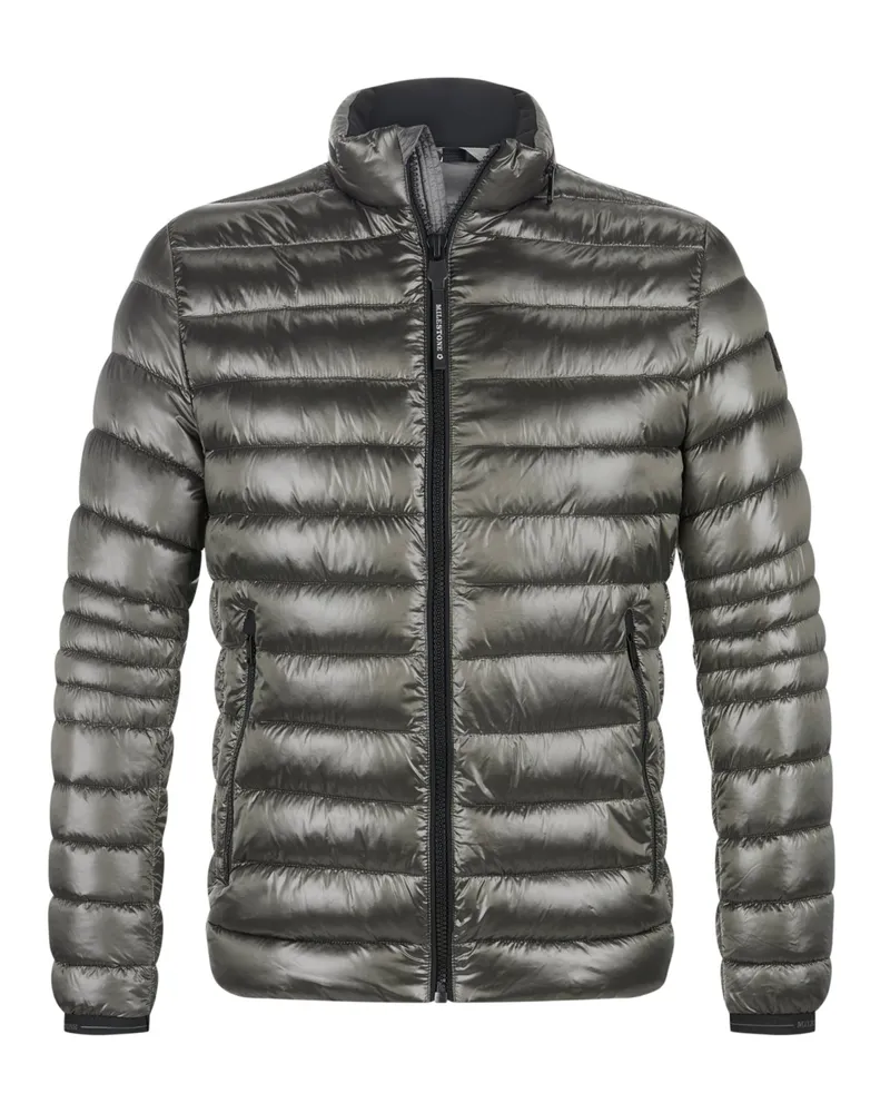 Milestone Steppjacke in glänzender Optik mit SORONA®AURA-Isolierung in Grau