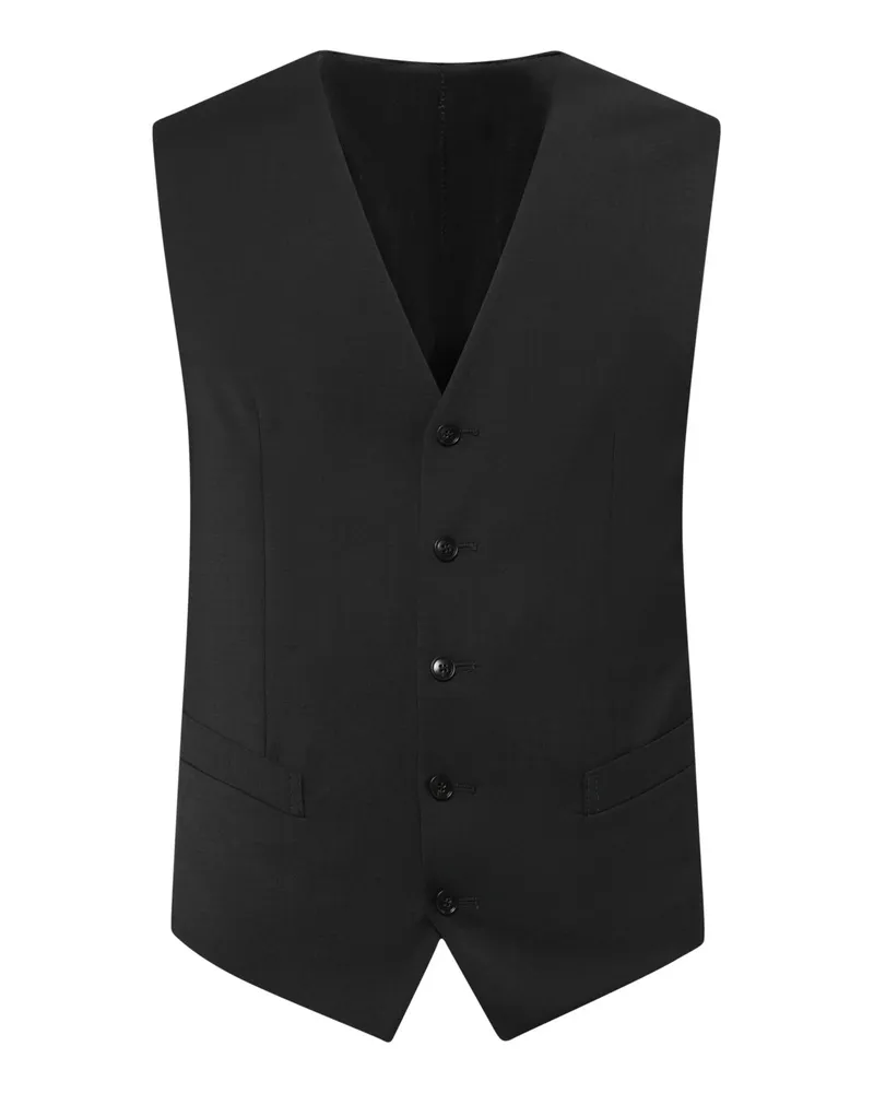 Tiger of Sweden Anzugweste aus einem Woll-Mix mit Stretchanteil in Schwarz