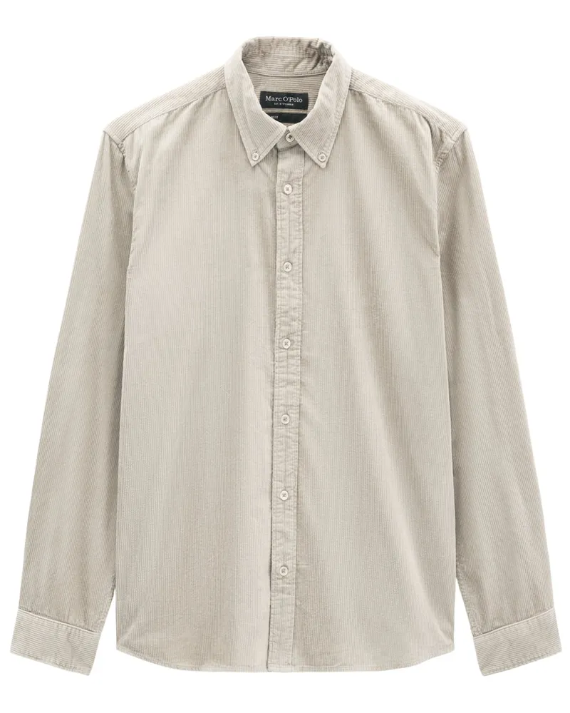 Marc O'Polo Leichtes Cordhemd aus Bio-Baumwolle, Regular Fit in Beige