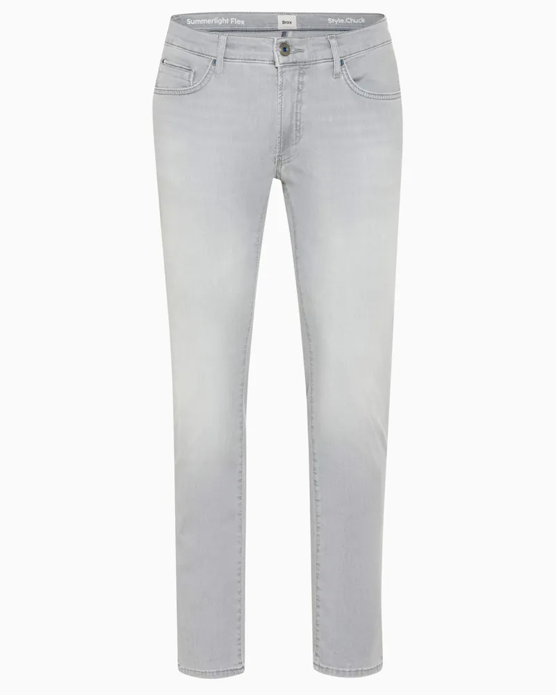 Brax Leichte Jeans Chuck aus Baumwolle und Stretch, Modern Fit in Grau